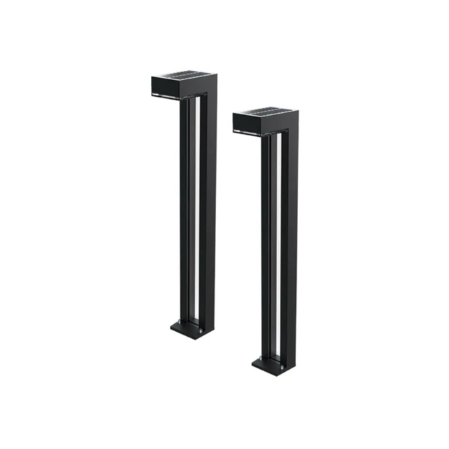 Solar Bollard Lights 2Pk