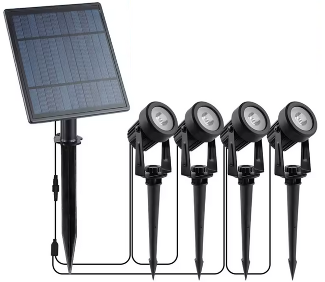 Edglit Solar Garden Spotlights (4 Lights)